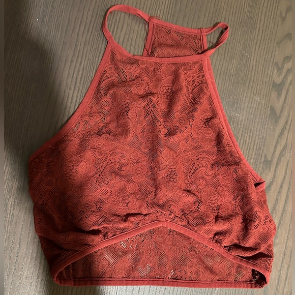 Express Red Size Small Lace Bralette - Picture 2 of 4